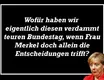 Merkel allein im Haus