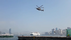 Camera shutter speed matches helicopter`s rotor