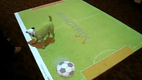 Wie man einen Hund stundenlang besch�ftigt - Cute Dog Playing Virtual Soccer