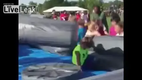 Funny video Kid Fails At Obstacle Course