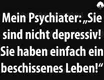 Sie sind nicht depressiv!