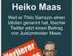 Heiko Maas SPD - Verlierer des Tages