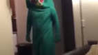 Guy dresses up as dog's favorite toy ORIGINAL