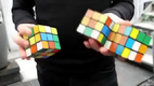 3 Zauberw�rfel gleichzeitig beim Jonglieren & l�sen