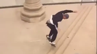 Mal beim Skateboarden filmen - Tolles Kunstst�ck!