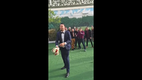 Groom Throws Bouquet