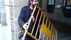 Guy Plays Metal Barrier Like A Flute