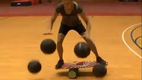 Basketball TrickFreestyle basketball tricks with 3-6 basketballs by Ilze Luneau